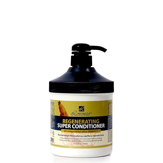 L Lorenzo Regenerating Super Conditioner 27.02fl.oz/800ml | Hair growth with Ginseng | Nourishs hair deeply | Activate the capillary cells