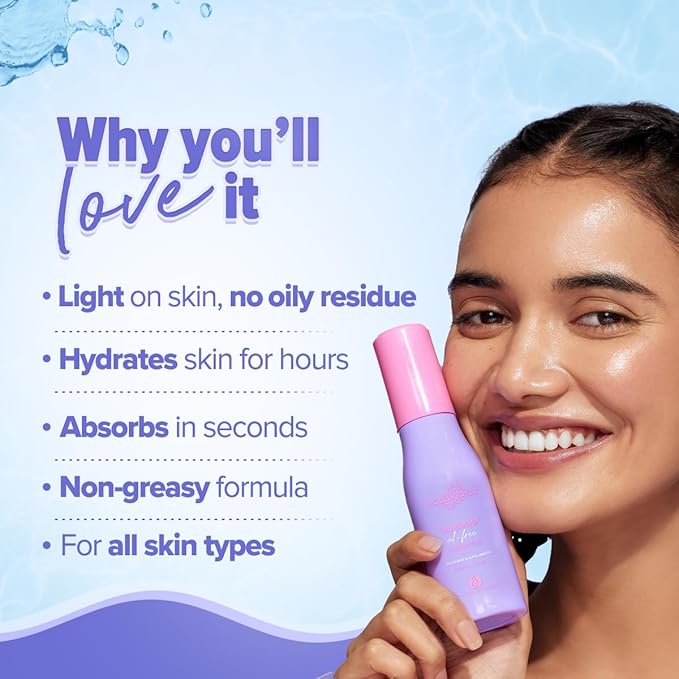 Aqualogica Illuminate + Oil Free Face Moisturizer with Wild Berries & Alpha Arbutin | Deeply Moisturizes & Enhances Skin Tone | Gives Luminous Glow | 3.38 Fl Oz/100 ml