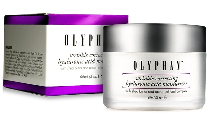 OLYPHAN Best Hyaluronic Acid Cream Moisturizer for Face with Shea Butter & Ocean Complex. Reduce Wrinkles & Fine Lines