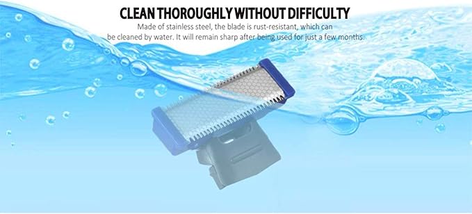 Replacement Heads for Old Version of Microtouch Solo Mens Shaver Electric Micro Trimmer (Pack of 4)