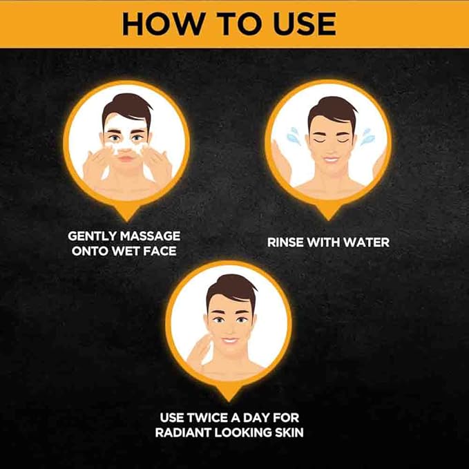Garnier Men Power White Anti-Pollution Double Action Facewash, 100gm