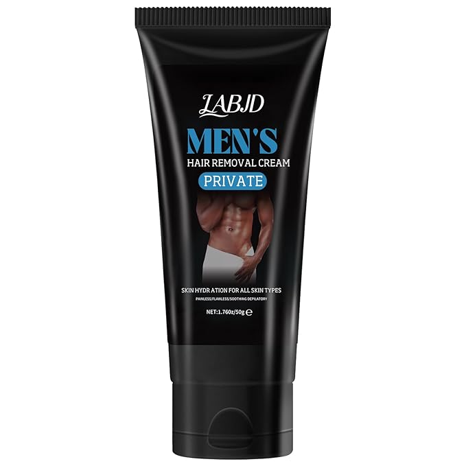 2 Pcs Hair Removal Cream for Men, Intimate Hair Removal Cream for Men Painless Depilatory for Unwanted Male Hair In Private Area, Suitable for All Skin Types
