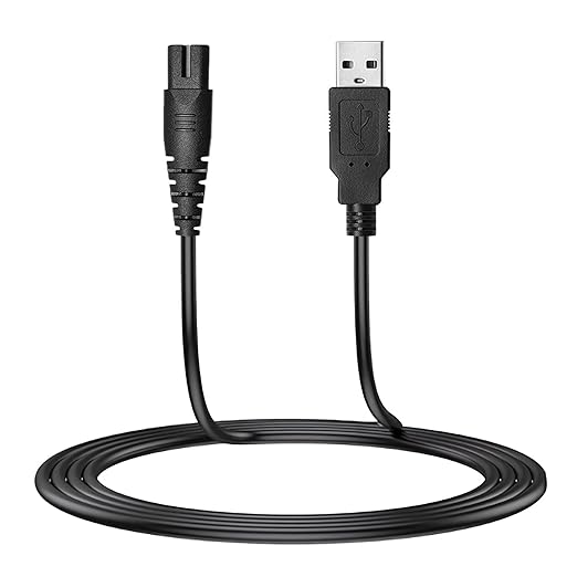 Meliya USB Charger Cable for Skull Pitbull Charger, Palm, Butterfly Kiss and Beast Clipper PRO Shaver, Charger Adapter Cable Cord for Skull Pitbull Gold PRO Pitbull Platinum PRO