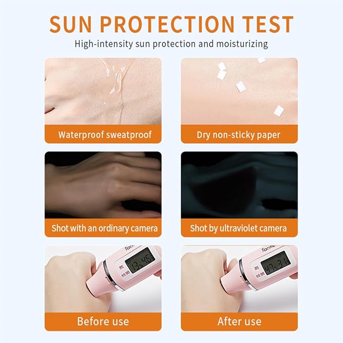 Sunscreen SPF50+ PA+++, Sweat-Resistant, Fragrance-Free, No Whitening, Matte Finish, Portable, 19g #01