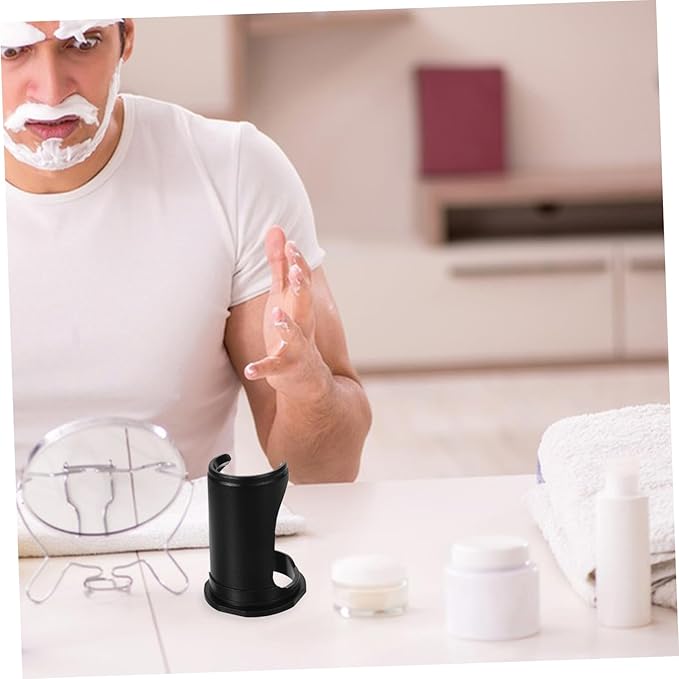 Holder Stand for Men Shaving Brush Organizer Compact Design for Travel Keeps Tools Dry and Clean for Bathroom Use
