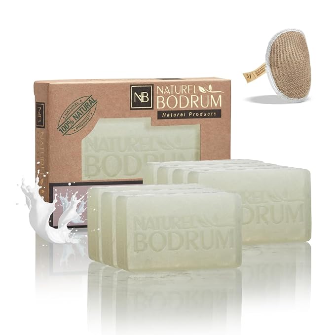 Donkey Milk Organic Soap Bar for Women and Men, Pack of 7 Glycerin Soap Bars - Skin Regeneration & Moisturizing Soap with Vitamins, Proteins & Natural Oils - Natural & Vegan Spa Gift, All Skin Types