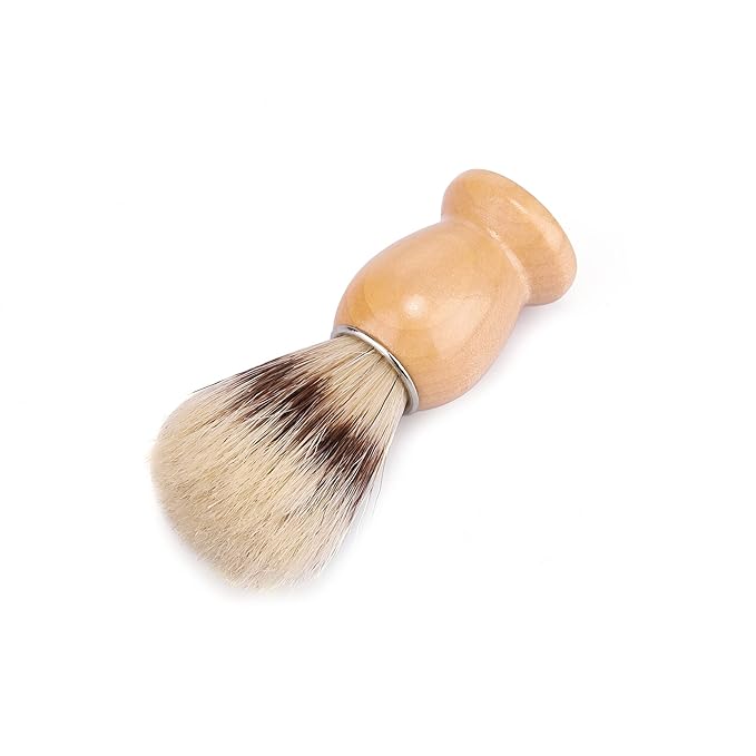Aethland Shaving Brush Set for Men, 4 in1 Include 100g Shaving soap, Badger Shaving Brush and Stainless Steel Shaving Stand & Shaving Bowl for Husband Birthday Boyfriend Father's Day Gifts（Upgrade W)
