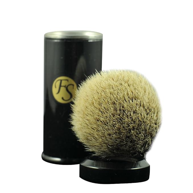 Light Weight Men's 2 Band Finest Badger Hair Shaving Brush With Travel Tube Travel Shaving Brush