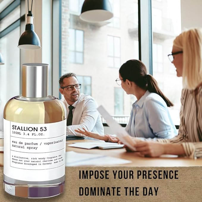 Men's Bundle X2 Stallion 53 Eau De Parfum 100ml/3.4oz Unisex + 20ML FREE | Herbal, Woody, and Earthy Scent for Men and Women
