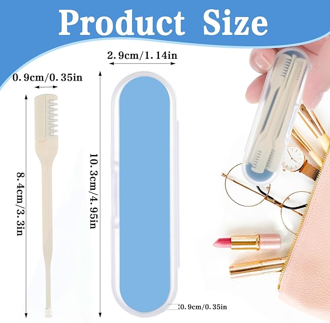 10Pcs Nasal Hair Cutter with Ear Picker, 360 Rotating Nose Hair Trimmer Double Head Nostril Hair Remover Tool for Women & Men