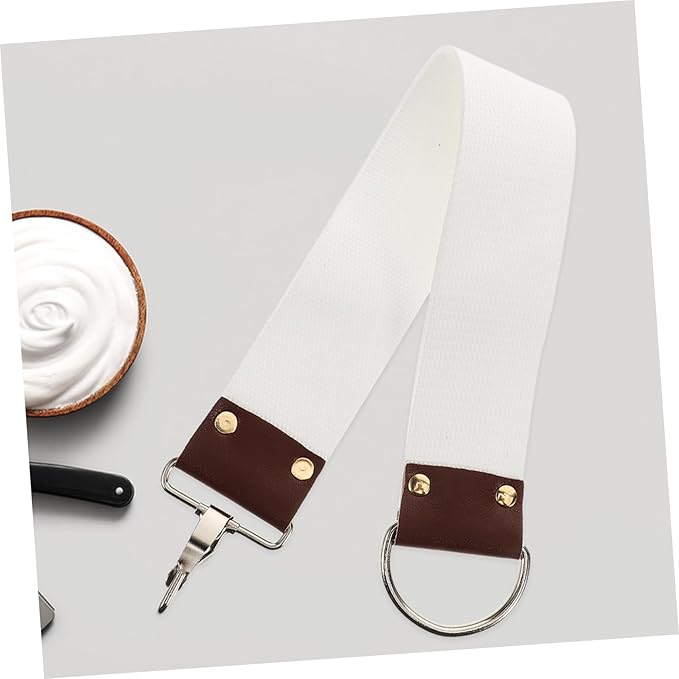 Barber Strop Double Layer Canvas Shaving Strap for Straight Sharpening Lightweight Portable Design Reduces Shaving Irritation for Travel Grooming