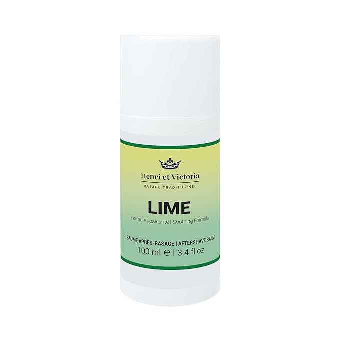HENRI ET VICTORIA Lime Aftershave Balm Fragrance For Men Hand Made | Moisturizing and soothing | prevent and cure razor burns and irritation | 100ml