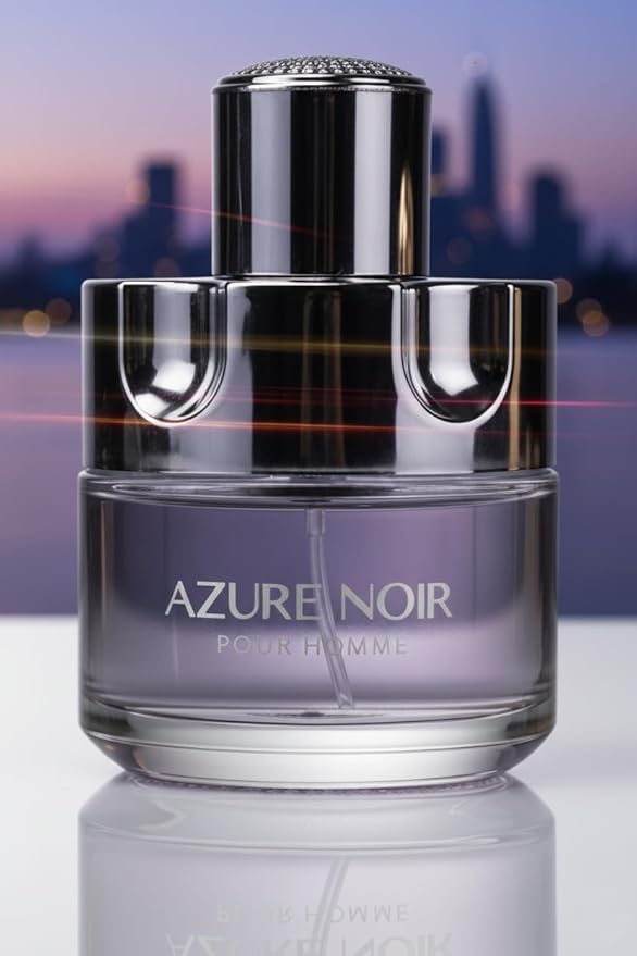 AZURE NOIR POUR HOMME Cologne Eau de Toilette Fragrance for Men 3.4oz/100ml, Natural Spray, Long Lasting