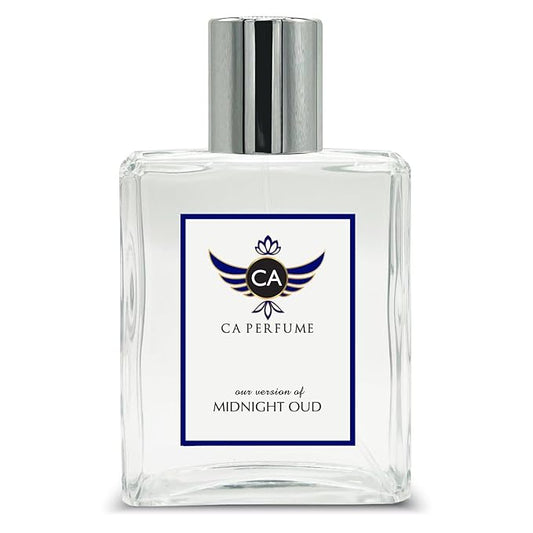 CA Perfume Impression of Midnight Oud For Unisex Amber Spicy Fragrance Long Lasting Perfume Eau De Parfum 3.4 Fl Oz 100ml