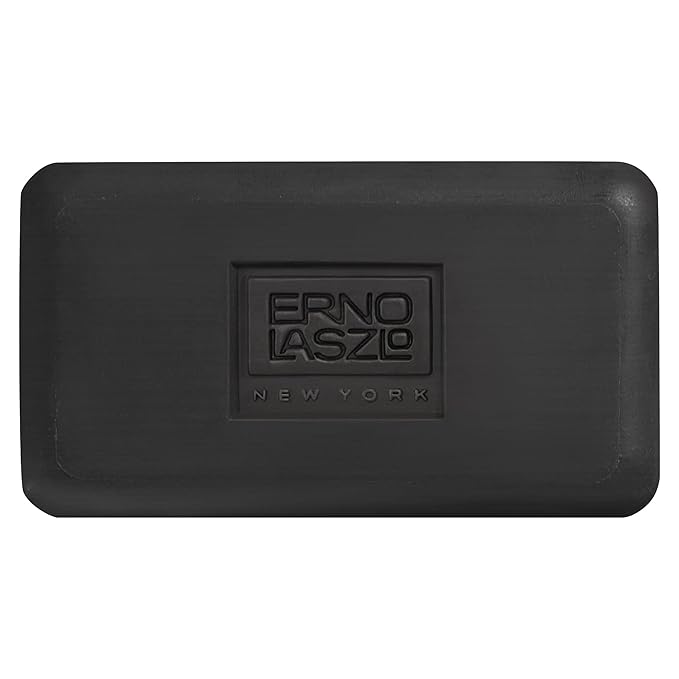 Erno Laszlo Sea Mud Deep Cleansing Face Wash Bar, Detox Charcoal Soap Bar with Dead Sea Mud, Removes Excess Oil, Unclogs Pores, Gently Exfoliates & Purifies Skin, For Oily, Blemish-Prone Skin, 3.4 oz