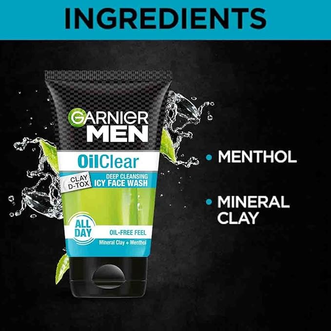 Garnier Men Oil Clear Face Wash, 100G 100Gm