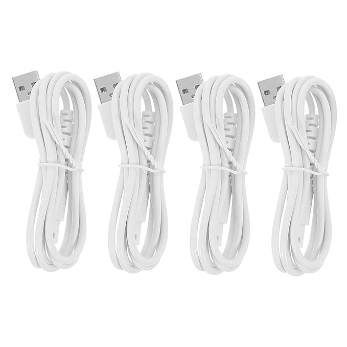 Didiseaon 4pcs Water Flosser Charging Cable USB Replacement Cord for Fast Charging Portable Design for Enhanced Oral Care Efficiency Compatible with Water Flossers