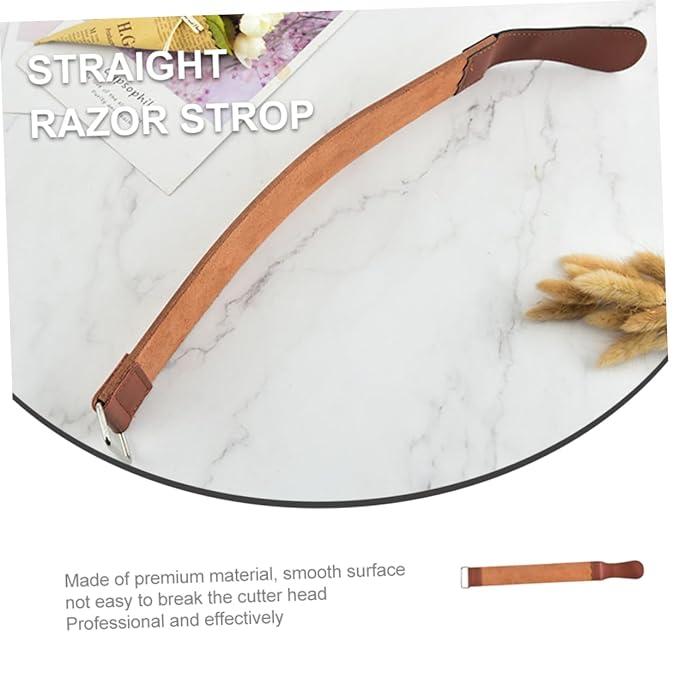 Beaupretty Double-Sided Razor Strop Tool for Hair Removal Convenient Shaver Sharpening Strap for Home Use Sturdy Leather Sharpening Belt for Men