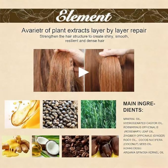 Rosemary Hair Care Essential Oil - Hair Repair, Smoothing, Gentle Nourishment, and Shine Hair Oil