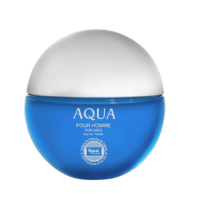 Hybrid & Company Bavarian Aqua Pour Homme For Men Eau De Parfum Vaporisateur Natural Spray 3.4 Fl Oz