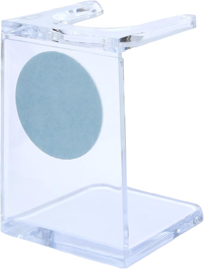 Edwin Jagger RH5L Large Drip Stand, Clear for use with Large (23mm) and Extra-large (25mm) neck Shaving Brushes