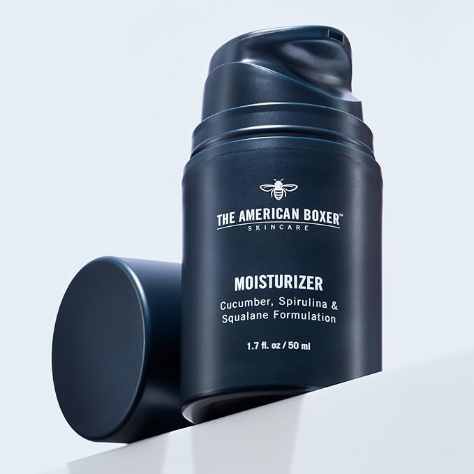 Mens Face Moisturizer, Hydrates Dry Skin, Soothes Irritation, Eliminates Razor Burn & Redness, Daily Use Moisturizing Face Cream, Anti Aging & Anti Wrinkle, Quick Absorbing, No Sticking, No Bad Odors