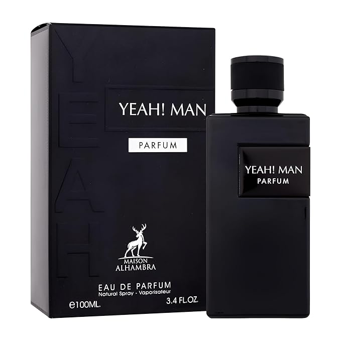 Maison Alhambra Yeah! Man Parfum for Men Eau de Parfum Spray, 3.4 Ounce / 100 ml