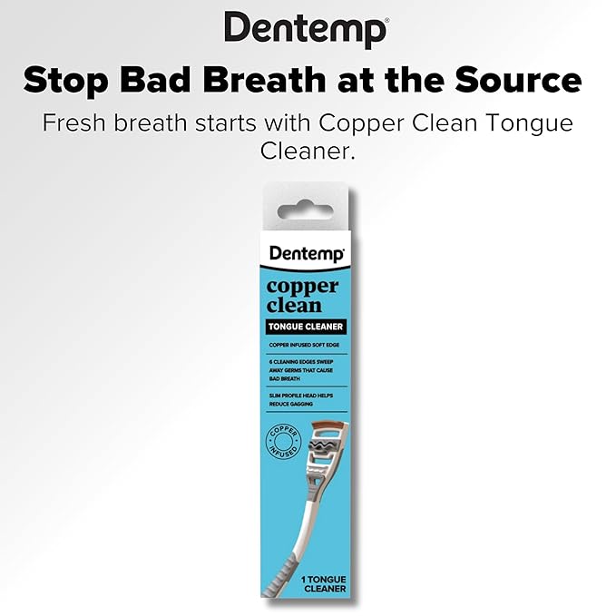 Dentemp Copper Clean Tongue Cleaner (2 Count)