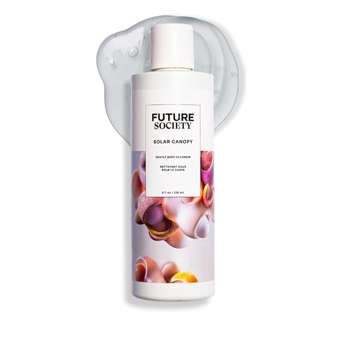 Future Society Solar Canopy Body Wash - Luxury Fruity Floral Scented Body Cleanser with Notes of Bergamot, Pink Sugar & Vetiver - Gentle Moisturizing Cleanser - Scented Shower Gel - 8oz