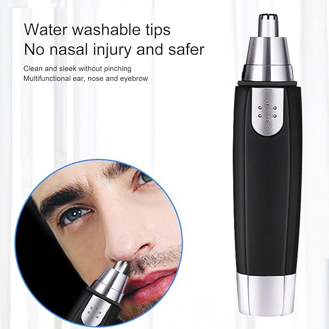 ANGGREK Nose Hair Trimmer, Electric Nose Hair Remover, Multi-Functional for Men Women, Unisex-Adults