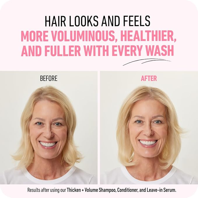 Boldify Thicken Volume Conditioner - Ultimate Biotin Formula for Hair Thickening, Split End Repair, Nourishment, and Fine or Oily Hair for Women & Men