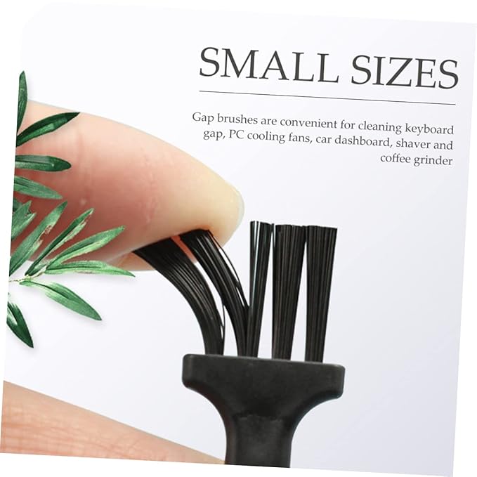 Angoily 90pcs Professional Beard Razor Cleaning Brush Mini Gap Plastic for Keyboard Fans Car Dashboard Shaver