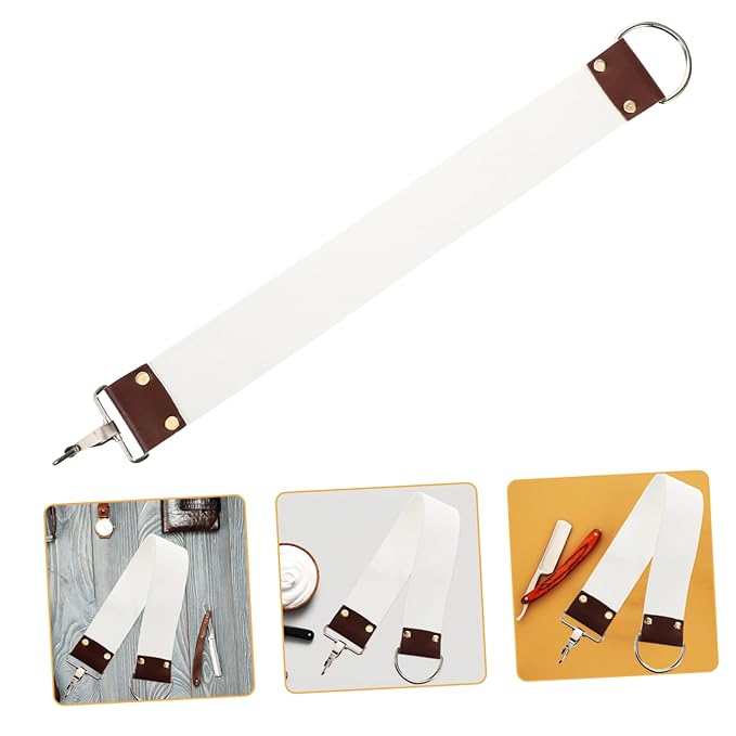 Barber Strop Double Layer Canvas Shaving Strap for Straight Sharpening Lightweight Portable Design Reduces Shaving Irritation for Travel Grooming