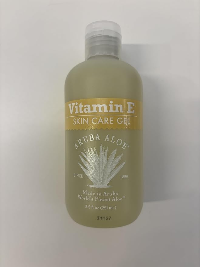 Aruba Aloe Vitamin E Skin Care Gel, Oil-Free Moisturizing Gel for Face & Body, 8.5 oz