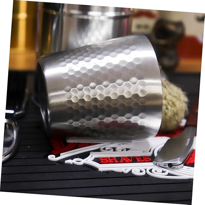NOLITOY Stainless Steel Shaving Soap Bowl for Men Compact Mixing Vessel for Lathering Shaving Cream Practical and Portable Barber Tool for Travel and Daily Use