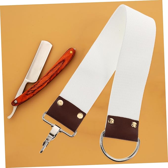 Canvas Sharpening Strop Double Layer Design Shaving Strap for Straight and Versatile Tool for Barbers and Home Grooming