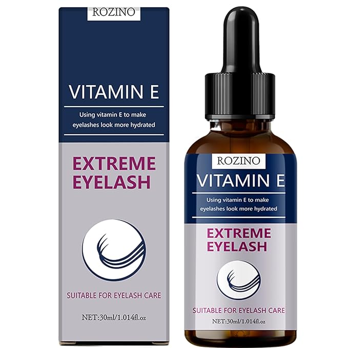 Eyelash and Eyebrow Nourishing Treatment with Vitamin E and Botanicals，Daily Conditioning Essence to Support Healthy, Fuller-Looking Lashes and Brows (Vitamin E)