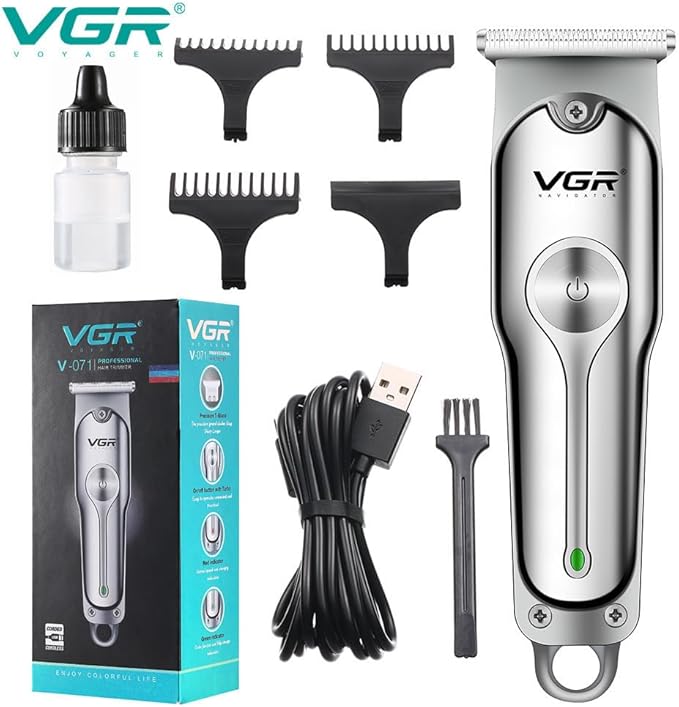 Men's Groin & Body Hair Trimmer – 4 Interchangeable Heads, USB-C Fast Charging, Wet/Dry Use, Precision Design for Sensitive Areas & Full Body Grooming