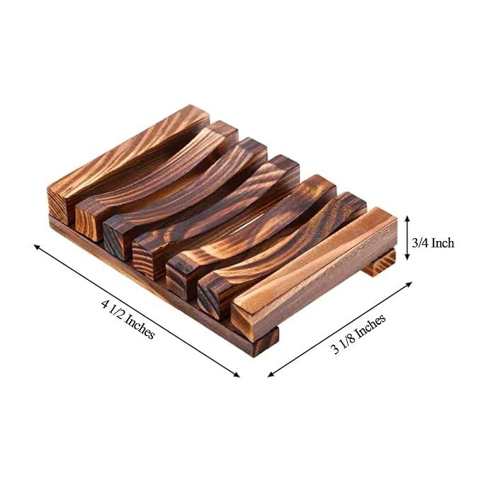 Kalliston, French Lavender Soap Bar with Olive oil, All Skin Types, Nouishing and Moisturising, Bamboo Soap Dish Tray Included, Made in Greece, Pack of 3+1