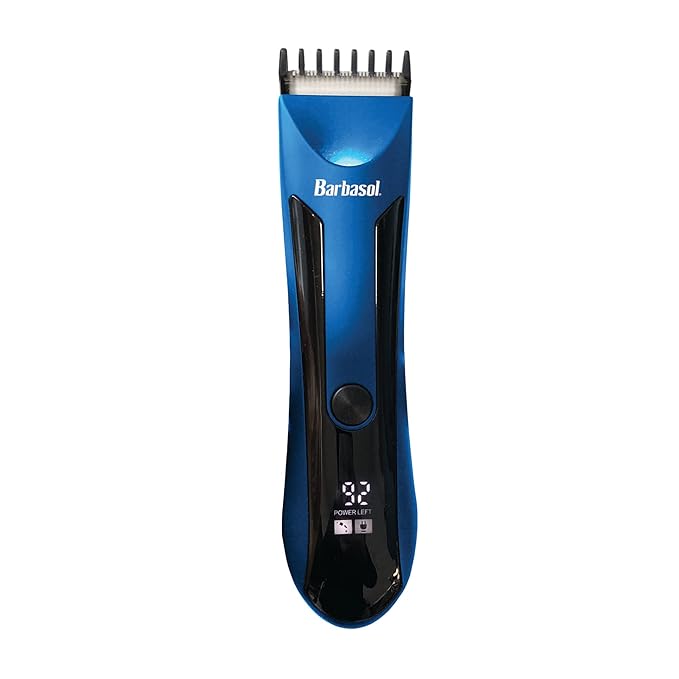 Barbasol Rechargeable Full Body Hair Trimmer/Groomer with Heat Resistant Ceramic Blades, Xtreme Easy Cleaning