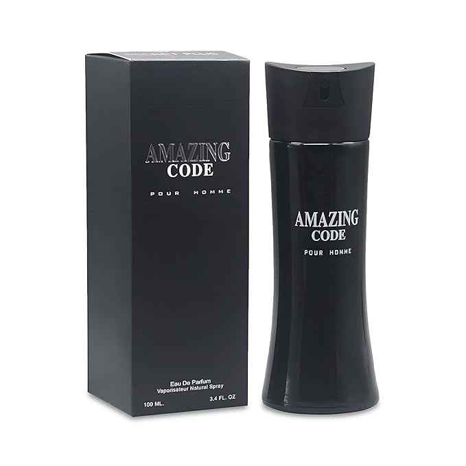 Amazing Code Men's Cologne,Bold Scent Eau de Toilette,3.4 Fl Oz Perfume for Men Every Day Used