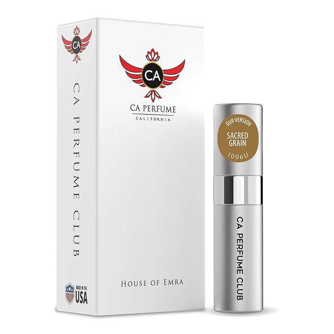 CA Perfume Impression of Sacred Grain for Women & Men Eau De Parfum Spray Long Lasting Oriental Fougere Perfume (0.27 Fl Oz / 8ml)