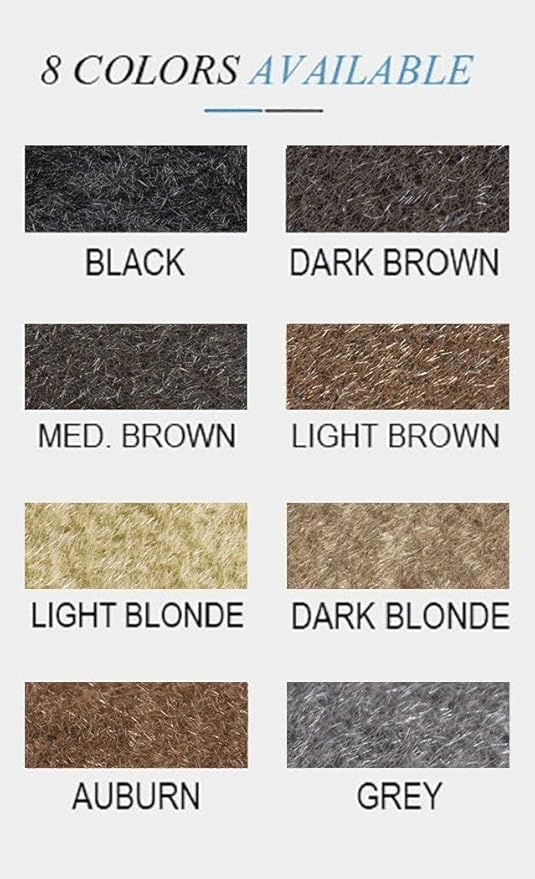 (Black) Hair Building Fibers Instantly Conceal Thinning Hair and Bald Spots for Men & Women (Large 28 Grams Bottle) - Undetectable, Washes Away, For All Hair Types, No Animal Byproducts