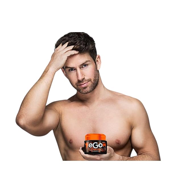 Gel For Men Attraction Essential Fragrance - 500 ml - 16.9 fl oz - Ego Gel for Men - Perfect Look and with Masculine Fragrance - Colombian Product, Transparent