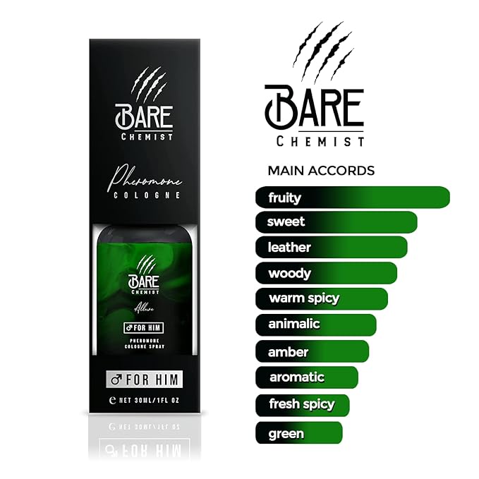 Allure Pheromone Cologne Perfume for Men [Long Lasting Spray] - Pheromones Perfumes Cologne for Him - Concentrated Perfume 1oz