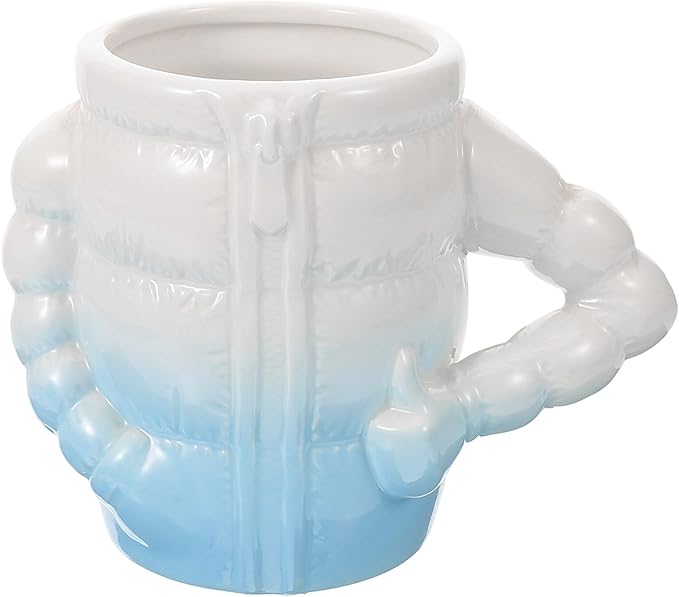 Zerodeko Ceramic Shaving Cup and Shaving Soap Bowl for Men Household Shave Bowl with Quick Lather Design Blue Porcelain Shave Accessory for Beard Grooming