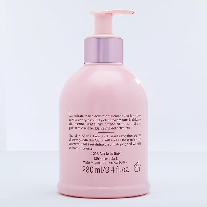 L'Erbolario Shades Of Dahlia Cleansing Gel - Softens, Moisturizes And Protects Skin - With Exotic And Sensual Formula Of Dahlia Extracts - Contains Hydrolyzed Protein For Delicate Skin - 9.4 Oz