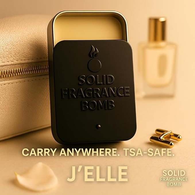 – Premium All-Natural Solid Cologne for Men & Women | Long-Lasting, TSA-Safe, Alcohol-Free, Halal, Handmade Travel Fragrance Balm (J'Elle)