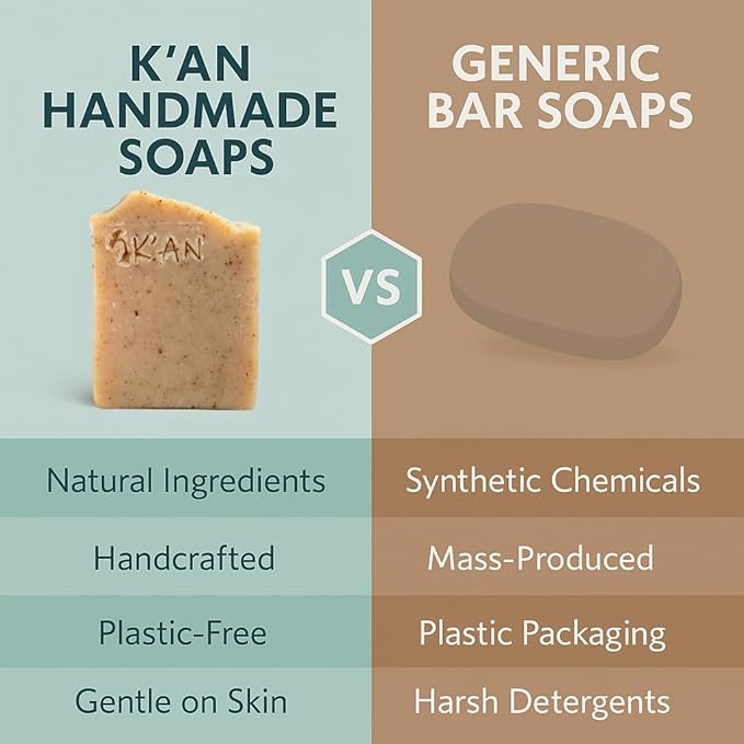 K'an Artisanal Handmade Soaps (Eucalyptus & Sage Soap Bar)