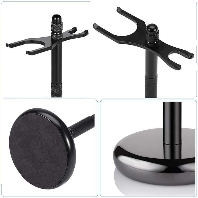 Premium Razor and Shaving Brush Stand Safety Razor Double-Sided Holder